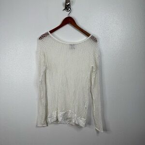 Hard Tail Forever Fishnet Long Sleeve Shirt Size Small